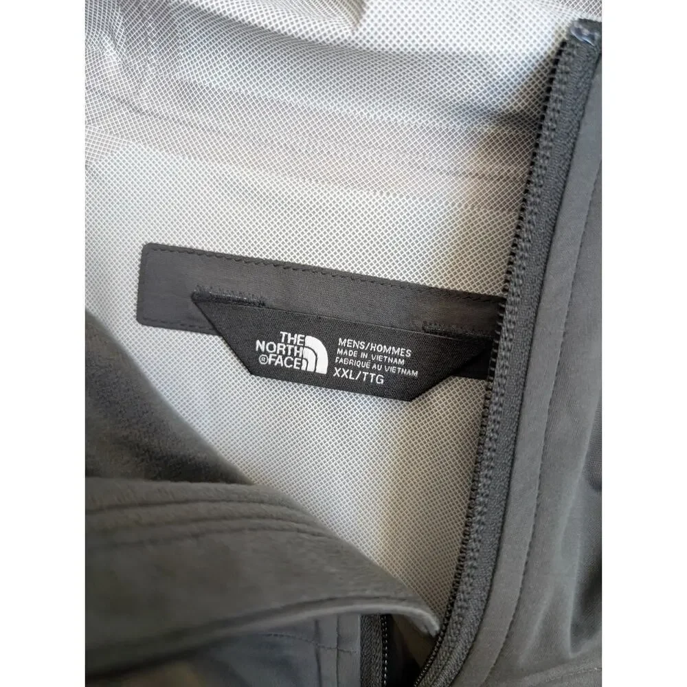 The North Face All Weather Jacket Mens 2XL Black Mesh Lined Hooded Full Zip NWT
